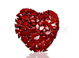 Red Heart in Pieces
